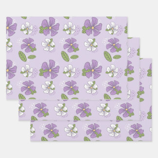 "Wrapping Paper Flat Sheet Set of 3"