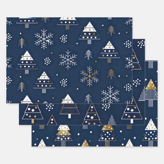 Wrapping Paper Flat Sheet Set of 3 (Set)