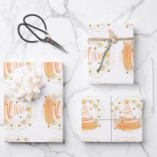 Wrapping Paper Flat Sheet Set of 3