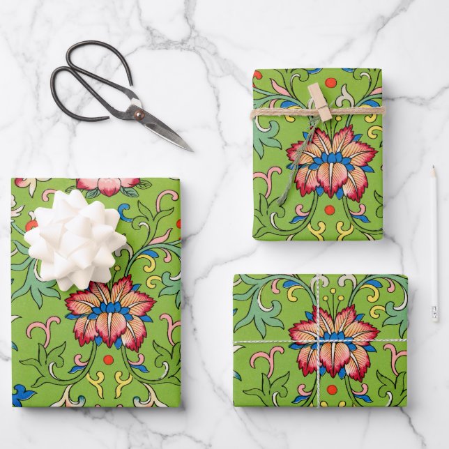 Wrapping Paper Flat Sheet Set of 3 (Front)