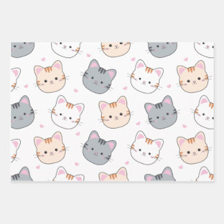 Wrapping Paper Flat Sheet Set of 3