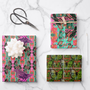 Wrapping Paper Flat Sheet Set of 3