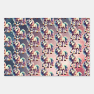 Wrapping Paper Flat Sheet Set of 3