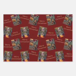 Wrapping Paper Flat Sheet Set of 3