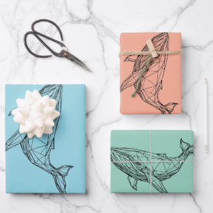 Wrapping Paper Flat Sheet Set of 3