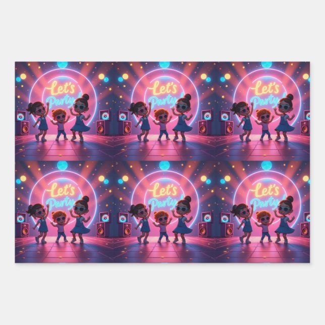 Wrapping Paper Flat Sheet Set of 3 (Front)