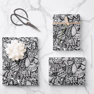 Wrapping Paper Flat Sheet Set of 3