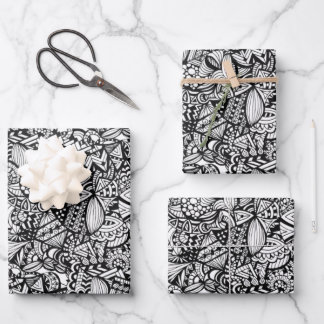 Wrapping Paper Flat Sheet Set of 3