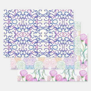 Wrapping Paper Flat Sheet Set of 3
