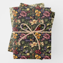 Wrapping Paper Flat Sheet Set of 3