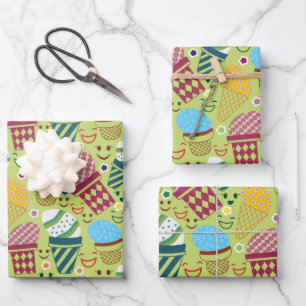 Wrapping Paper Flat Sheet Set of 3