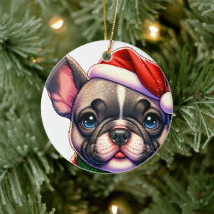 Wrapping Paper Flat Sheet Set of 3 Ceramic Ornamen Tree Decoration