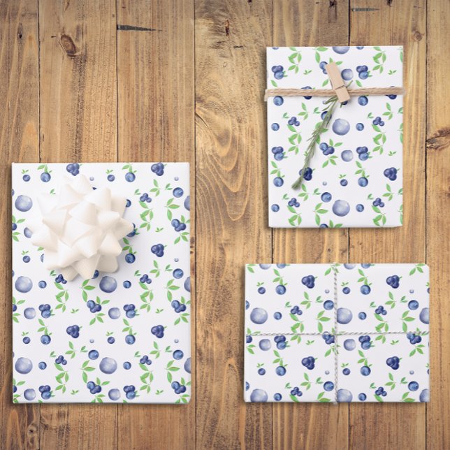 Wrapping Paper Flat Sheet Set of 3 pattern berry (Creator Uploaded)