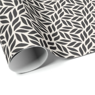 Wrapping Paper - Foliage Black and White