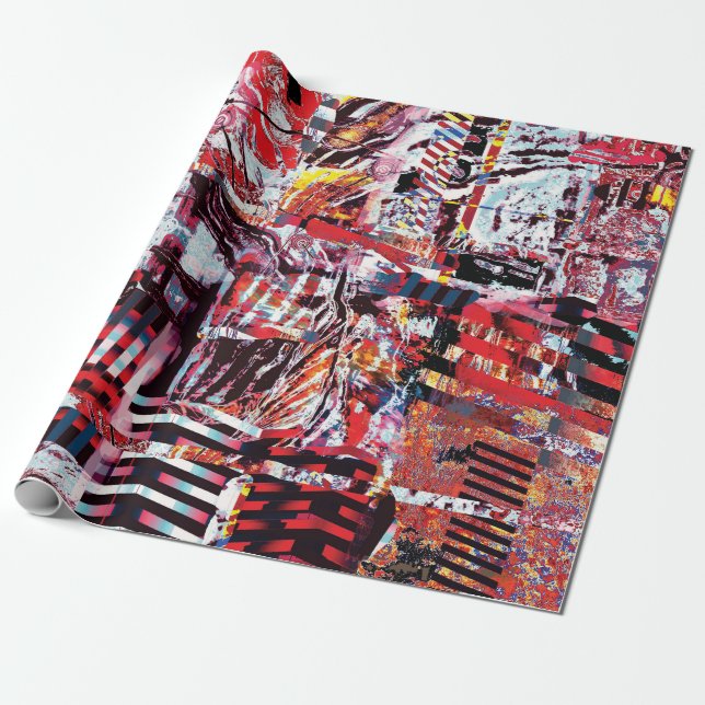 Wrapping Paper – Fragmented Pulse (Unrolled)