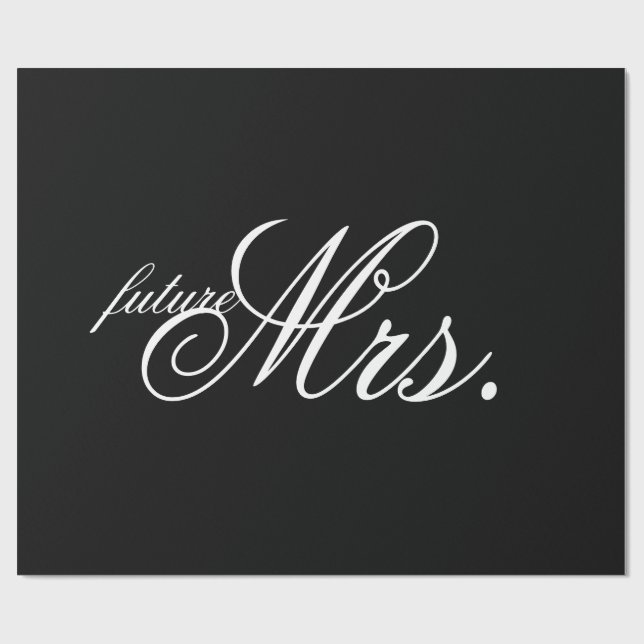 Wrapping Paper - future Mrs. (Flat)