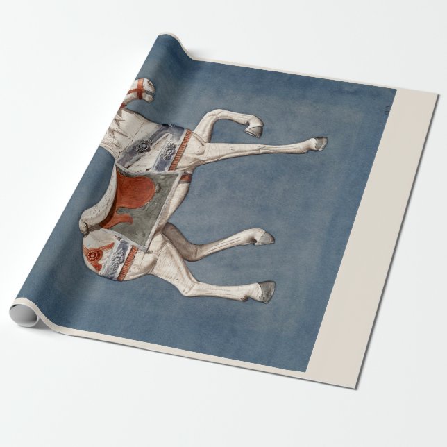 WRAPPING PAPER  : HENRY MURPHY : CAROUSEL  1942 (Unrolled)