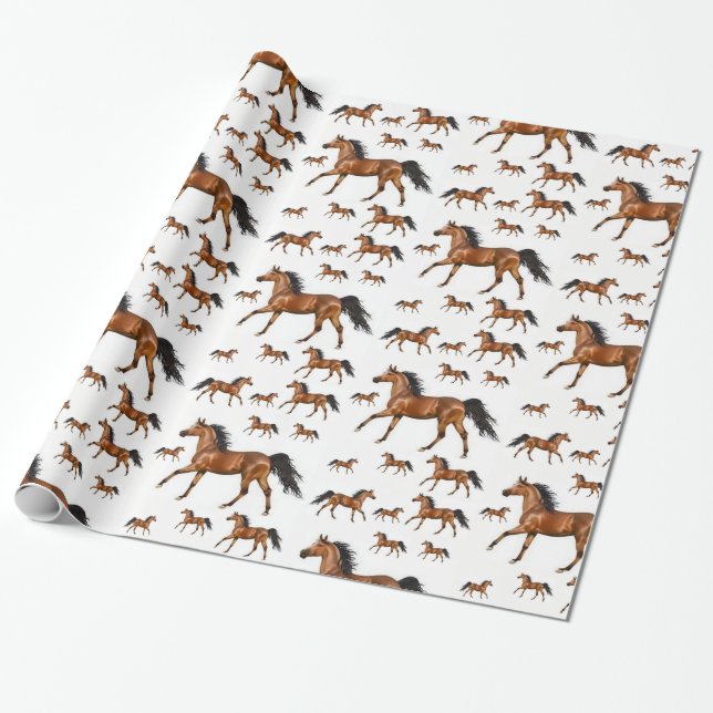 Wrapping paper Horses (Unrolled)