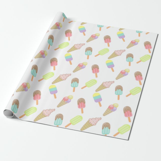 Wrapping Paper ice cream  (Unrolled)