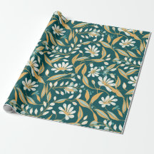 Wrapping paper in Arts and Crafts style