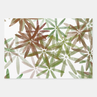 Wrapping paper in floral design