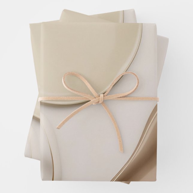 Wrapping paper in stylish abstract graphic (In situ)