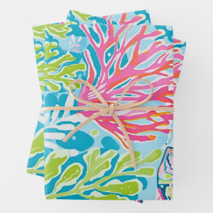 Wrapping paper in stylish graphic