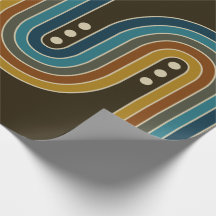 Wrapping Paper in Triple Dots - Brown