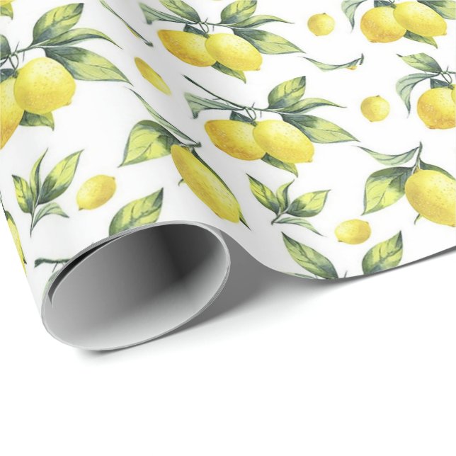 Wrapping Paper - Lemons (Roll Corner)