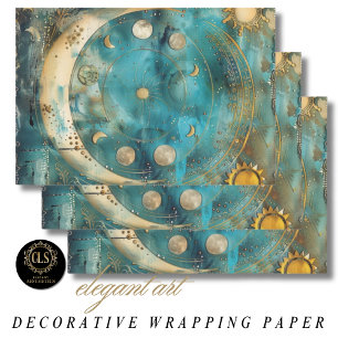 Wrapping Paper – Magical Celestial Design