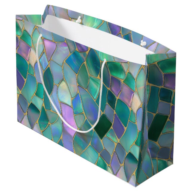 Wrapping Paper Medium Gift Bag (Back Angled)