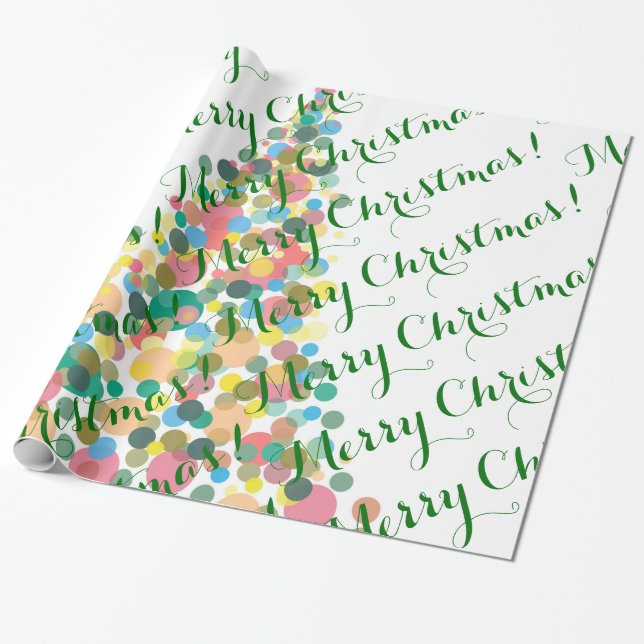 Wrapping Paper Merry Christmas (Unrolled)