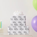 Wrapping Paper - Miss to Mrs. Rose Gold<br><div class="desc">Fun wrapping paper with Miss to Mrs. text,  use as wrapping paper,  table runner,  wall decorations etc. Change text and/or background colours to suit your needs. Can also be used as Mr. & Mrs. wrapping paper.</div>