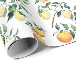 Wrapping Paper - Oranges and Lemons