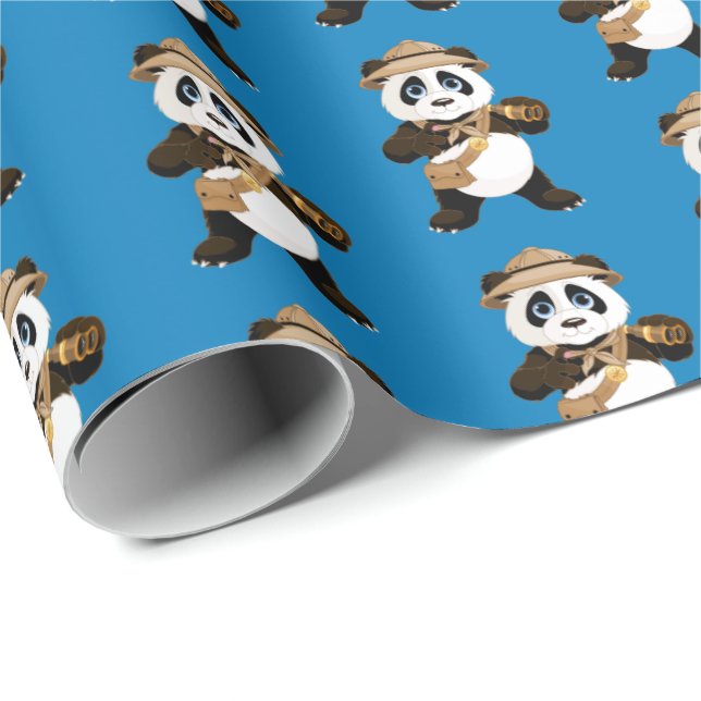 Wrapping Paper-Panda Bear Wrapping Paper (Roll Corner)
