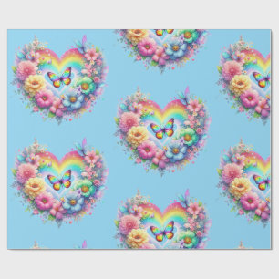 Wrapping Paper-Pastel Spring Floral Wrapping Paper