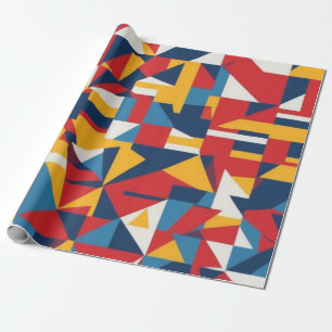 wrapping paper pattern bold graphic style pop art