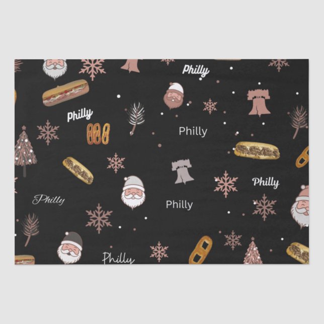 Wrapping Paper- Philadelphia  Tissue Paper (Front)