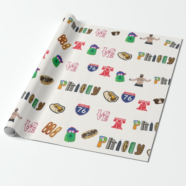 Wrapping Paper-Philadelphia Wrapping Paper (Unrolled)