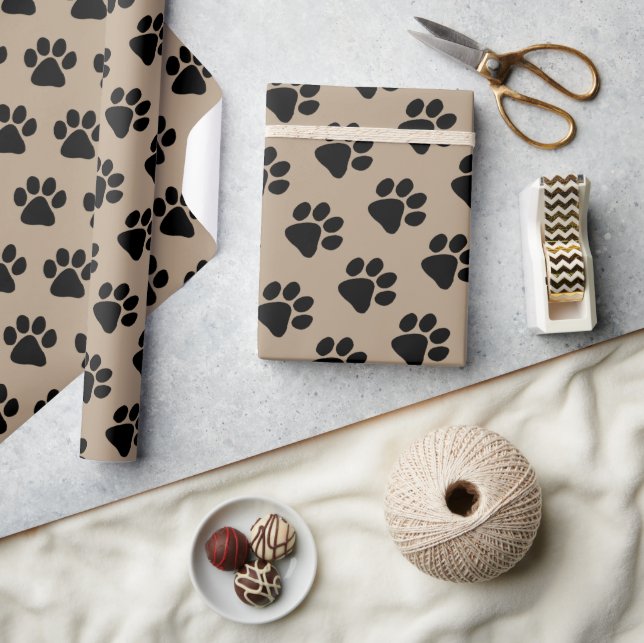 Wrapping Paper - Puppy Paw Prints (Crafts)