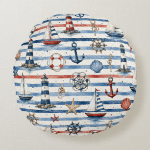Wrapping Paper Round Cushion