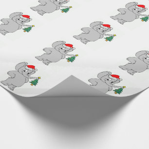Wrapping Paper/Santa Elephant Paper