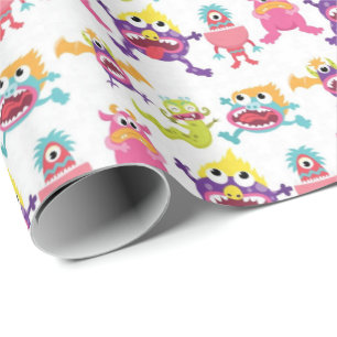 Wrapping Paper - Scary Monsters