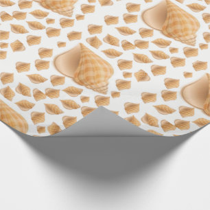 Wrapping paper Seashells