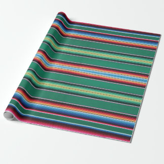 Wrapping Paper,serape print,green Paper