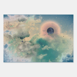 Wrapping Paper Set of 3 NIGHT SKIES AND LIGHTING