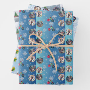 Wrapping paper set of three sheets