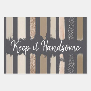 Wrapping Paper Sheet Keep it Handsome