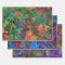 Wrapping Paper Sheet Set Floral Stained Glass