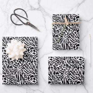 Wrapping Paper Sheets-Animal Print